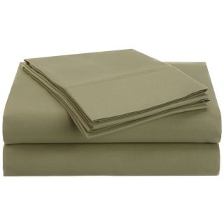 Home City Inc. Microfiber Solid Plain 100 percent Wrinkle free Sheet Set Green Size Twin