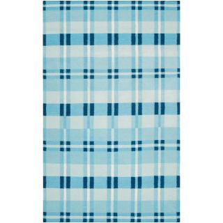 Country Living Hand woven Blue High Kite 100 percent Wool Rug (5 X 8)