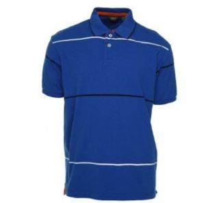 LINCS Striped Short Sleeve Polo Shirt at  Mens Clothing store