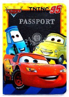 Cars Movie w Luigi & Guido Lightning McQueen Disney Passport Cover ~ Race O Rama sports car 