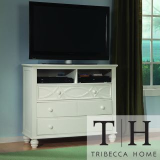 Tribecca Home Tribecca Home Piston Cottage White 3 drawer Tv Media Chest White Size 4 drawer