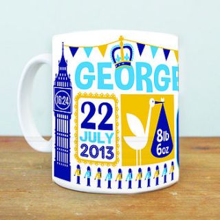 prince george royal baby mug by susan taylor