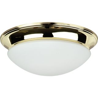 Three light Polished Brass Twist on Opal Flush Mount Fixture