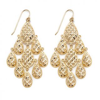 Michael Anthony Jewelry® 10K Gold Diamond Cut Chandelier Earrings
