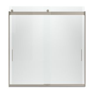 KOHLER Levity 59 5/8 in W x 62 in H Frameless Bathtub Door