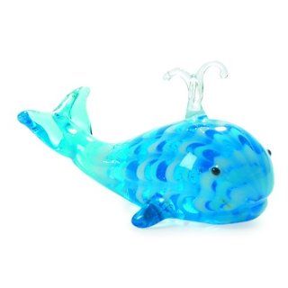 Fitz and Floyd Glass Menagerie Whale   Collectible Figurines