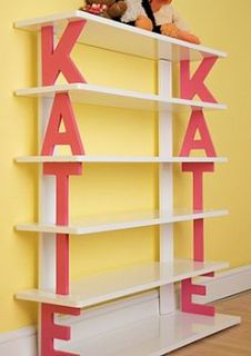 personalised letter shelving by the letteroom