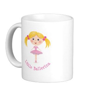 Ballerina girl   cute cartoon coffee mugs