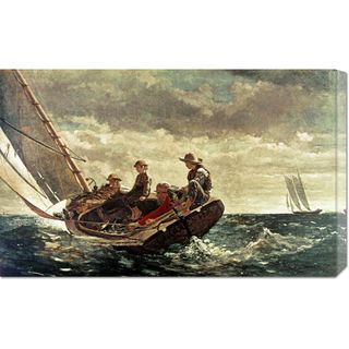 Winslow Homer 'Breezing Up' Stretched Canvas Art Canvas