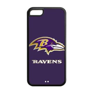 Custom NFL Baltimore Ravens Inspired Design TPU Case Back Cover For Iphone 5c iphone5c NY431 Cell Phones & Accessories