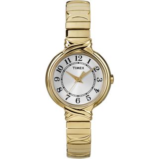 Timex Women's T2N978 Elevated Classics Dress Sunray Dial Expansion Band Watch Timex Women's Timex Watches