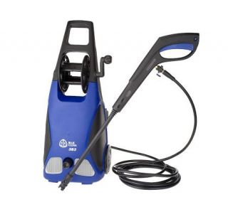 Blue Clean 1900PSI Electri Pressure Washer w/ Attachments and Hose Reel —