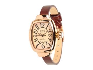 Miami Beach By Glam Rock Art Deco 26 Mm Leather Watch Mbd27082