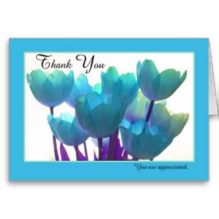 Administrative Assistant Day Card    Blue Tulips