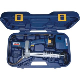 Lincoln Cordless Rechargeable Grease Gun Kit — 12 Volt, 6000 PSI, Model# 1242  Cordless Grease Guns   Accessories