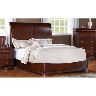 Kensworth Cherry Finish Sleigh Bed Beds