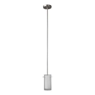 Whitfield Lighting 4 in W Satin Nickel Mini Pendant Light with Shade