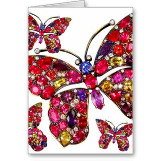 Butterfly Costume Jewelry Any Occasion Blank Note Cards
