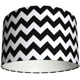 chevron lampshade in black by love frankie