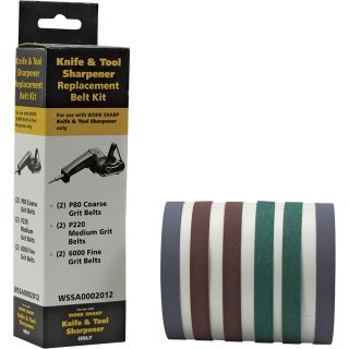 Work Sharp Replacement Belt Kit for Item# 156115 — Model# WSSA0002012  Sanding Belts, Blocks   Sheets