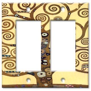 Klimt   The Tree of Life Switch Plate   Double Rocker    