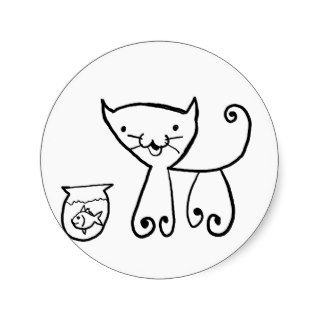 cute  cartoon animal round sticker