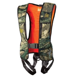 Hunter Safety System Mossy Oak Reversible Harness w/Linemans Climbing Strap 429044