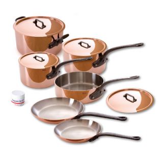 Mauviel MHeritage Stainless Steel 10 Piece Cookware Set