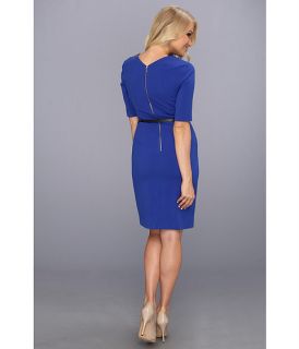 Ivy & Blu Maggy Boutique 3/4 Sleeve Sheath Dress Cobalt
