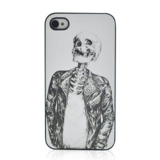 Skeleton man Rubberized Case Cover   iPhone 4 4S Cell Phones & Accessories