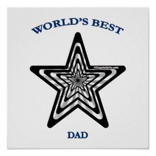 World's Best Dad Star Posters