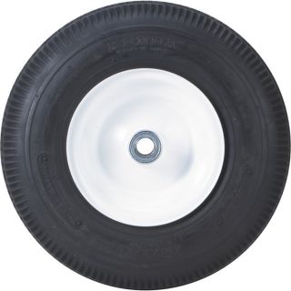 Tire and Wheel Assembly for Power Equipment — 12.5in. x 410/350 x 6, Sawtooth  Turf Wheels
