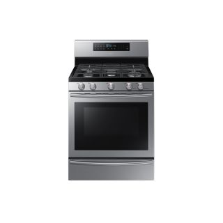 Samsung 5 Burner Freestanding 5.8 cu ft Self Cleaning Convection Gas Range (Stainless Steel) (Common 30 in; Actual 29.8125 in)