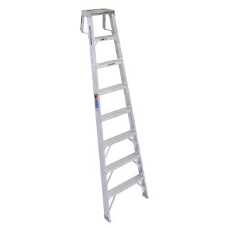 Werner 8 ft Aluminum 300 lb Type IA Shelf Ladder