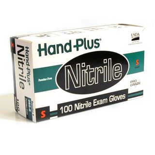 Hand Plus Nitrile Examination Powder free Purple Gloves (1,000 Count) Hand Pus Exam Gloves