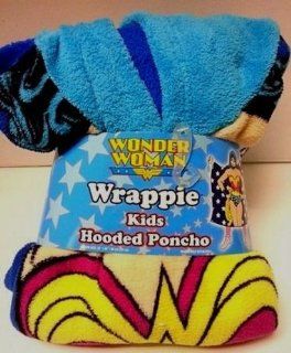 Wonder Woman Kids Wrappie Hooded Poncho Blanket   Childrens Blankets