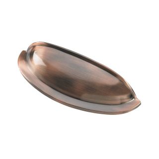 Siro Designs 3 in Center to Center Fine Brushed Antique Copper Pennysavers Cup Cabinet Pull