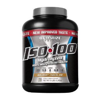 Dymatize Nutrition ISO 100 Hydrolyzed 100% Whey Protein Isolate, Gourmet Chocolate, 3 Pounds Health & Personal Care