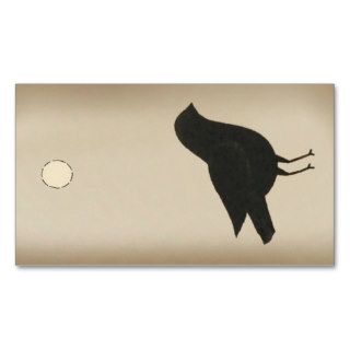 Primitive Crow Hang Tag Business Cards