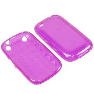Eagle TPU Sleeve Gel Cover Skin Case for Boost Mobile, Verizon BlackBerry Curve 9310, 9320  Purple Checker Cell Phones & Accessories