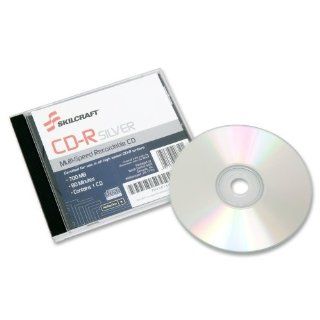 SKILCRAFT 7045 01 444 5160 Recordable Compact Disk, 700MB Capacity