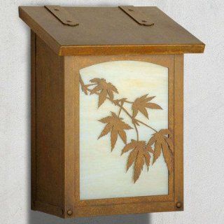 Japanese Maple Vertical Wall Mounted Mailbox  Patio, Lawn & Garden