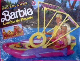 River, Sun & Sea Barbie SPEED BOAT RIDE Playset (ESTRELA   Brazil Sample) Toys & Games