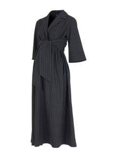 Pinstripe Shirt Dress by Isabella Oliver