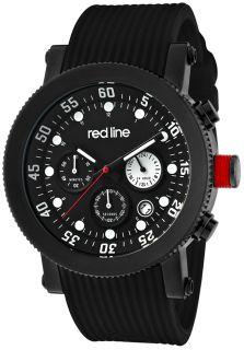 Red Line 18101VD 01 BBWSET  Watches,Mens Compressor Chronograph Black Dial Black IP Case Black Silicone, Chronograph Red Line Quartz Watches
