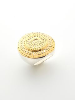 Sabu Two Tone Circle Ring by Anna Beck Jewelry