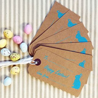 easter bunny gift tags by becky broome