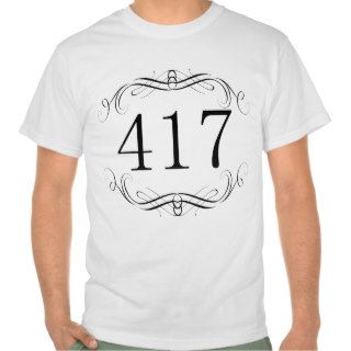 417 Area Code Tshirts