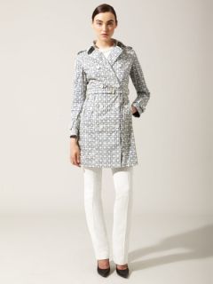 Woven Printed Trench by Allegri