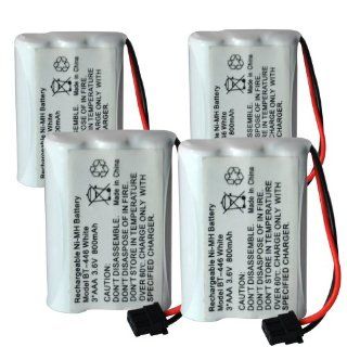 Aibocn BT 446 Rechargeable 3.6V, 800mAh NiMH Cordless Phone Replacement Batteries for Select Uniden Models, Pack of 4